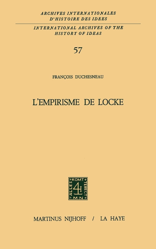 Front cover_L'empirisme de Locke