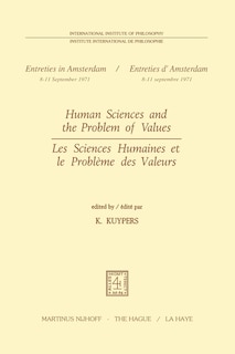 Front cover_Human Sciences and the Problem of Values / Les Sciences Humaines et le Problème des Valeurs