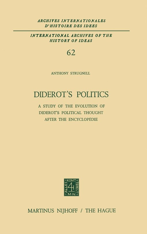 Front cover_Diderot's Politics
