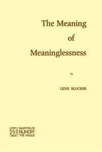 Front cover_The Meaning of Meaninglessness