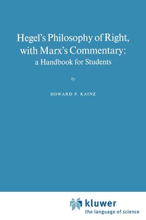 Couverture_Hegel's Philosophy of Right, with Marx's Commentary