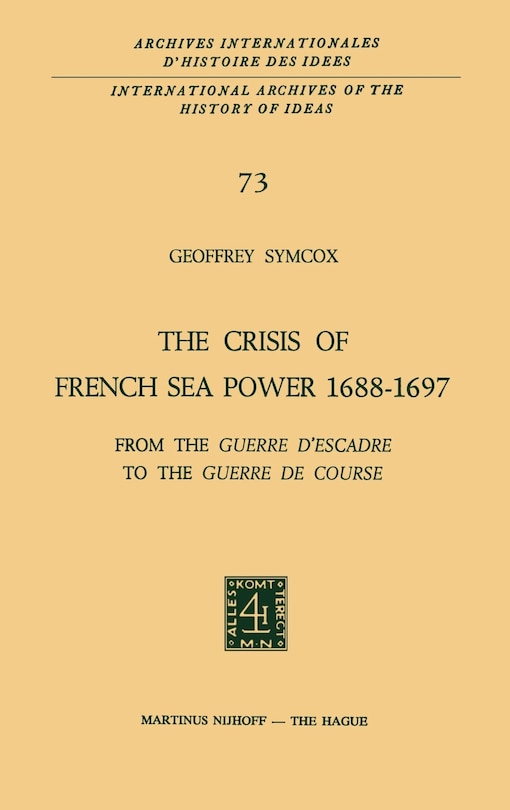 Couverture_The Crisis of French Sea Power, 1688-1697