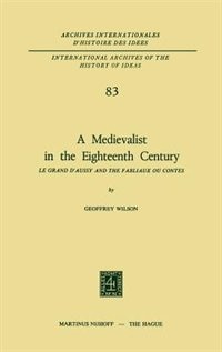 Front cover_A Medievalist in the Eighteenth Century