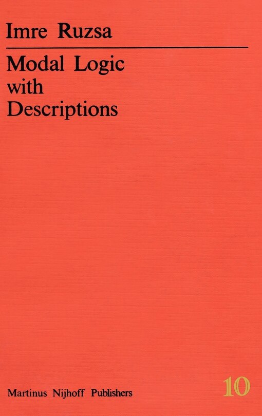 Front cover_Modal Logic with Descriptions