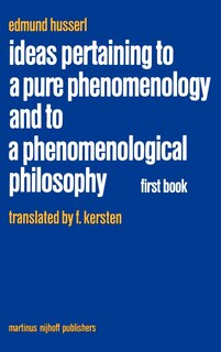 Front cover_Ideas Pertaining to a Pure Phenomenology and to a Phenomenological Philosophy