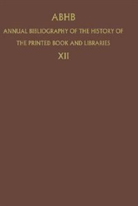 Couverture_Annual Bibliography of the History of the Printed Book and Libraries