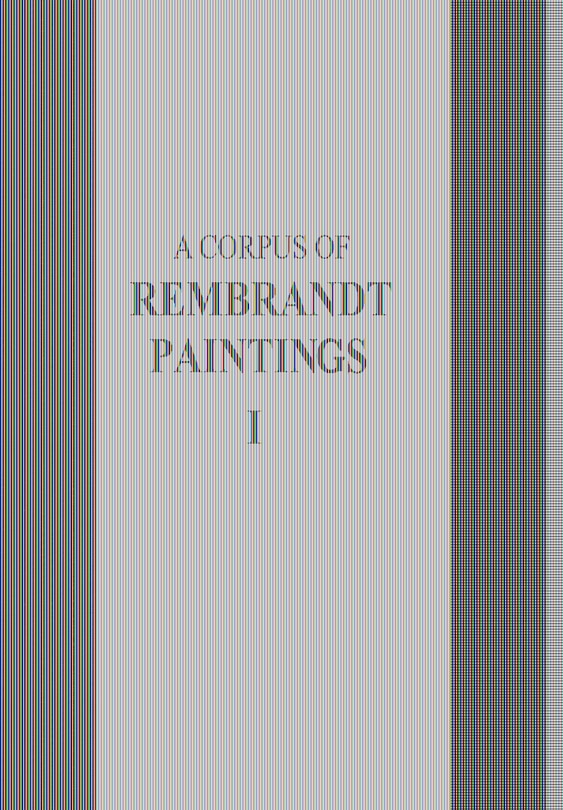 Couverture_A Corpus of Rembrandt Paintings