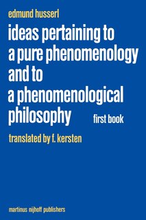 Front cover_Ideas Pertaining to a Pure Phenomenology and to a Phenomenological Philosophy