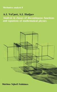 Front cover_Analysis in Classes of Discontinuous Functions and Equations of Mathematical Physics
