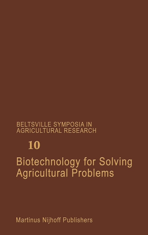 Couverture_Biotechnology For Solving Agricultural Problems
