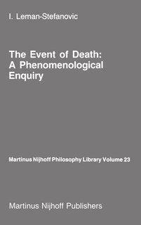 Front cover_The Event of Death: A Phenomenological Enquiry