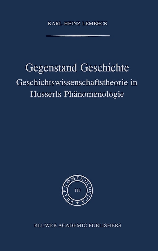 Front cover_Gegenstand Geschichte