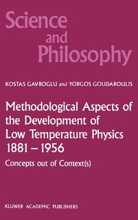 Couverture_Methodological Aspects of the Development of Low Temperature Physics 1881-1956
