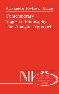 Front cover_Contemporary Yugoslav Philosophy: The Analytic Approach
