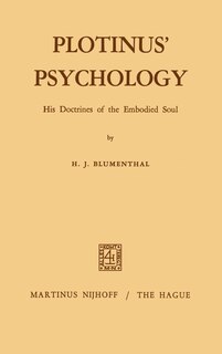 Front cover_Plotinus' Psychology