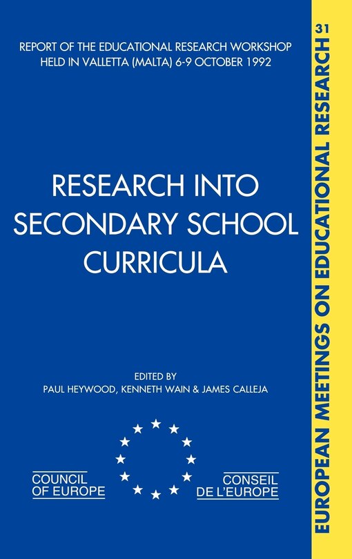 Front cover_Research into Secondary School Curricula