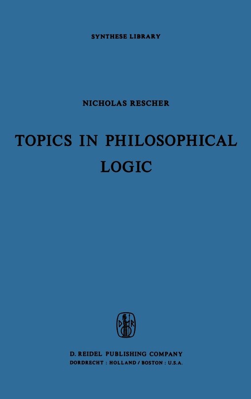 Front cover_Topics In Philosophical Logic