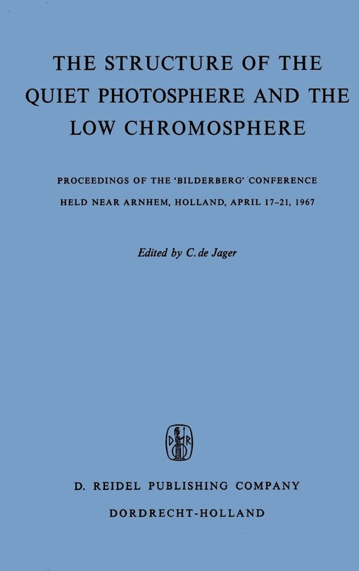 Couverture_The Structure of the Quiet Photosphere and the Low Chromosphere