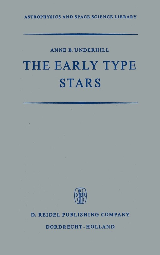 Front cover_The Early Type Stars