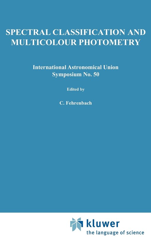 Front cover_Spectral Classification And Multicolour Photometry