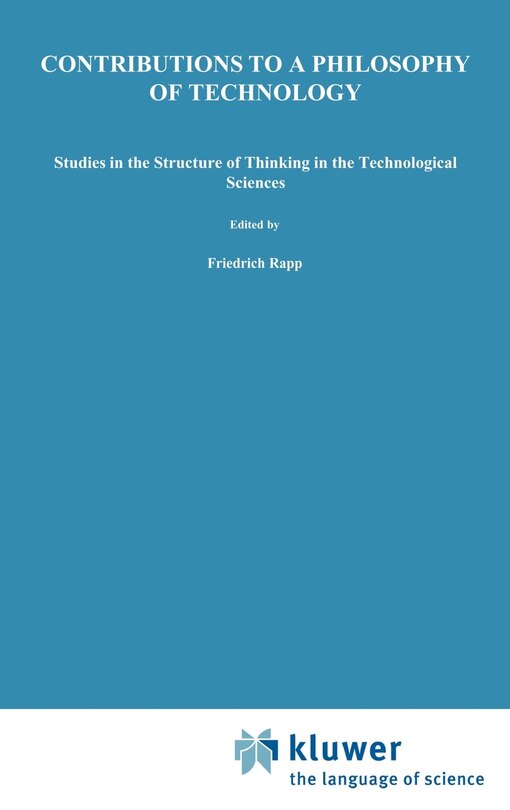 Couverture_Contributions to a Philosophy of Technology