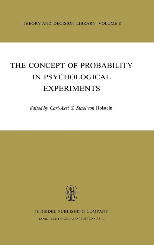 Couverture_The Concept of Probability in Psychological Experiments