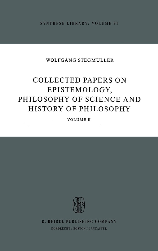 Front cover_Collected Papers On Epistemology, Philosophy Of Science And History Of Philosophy