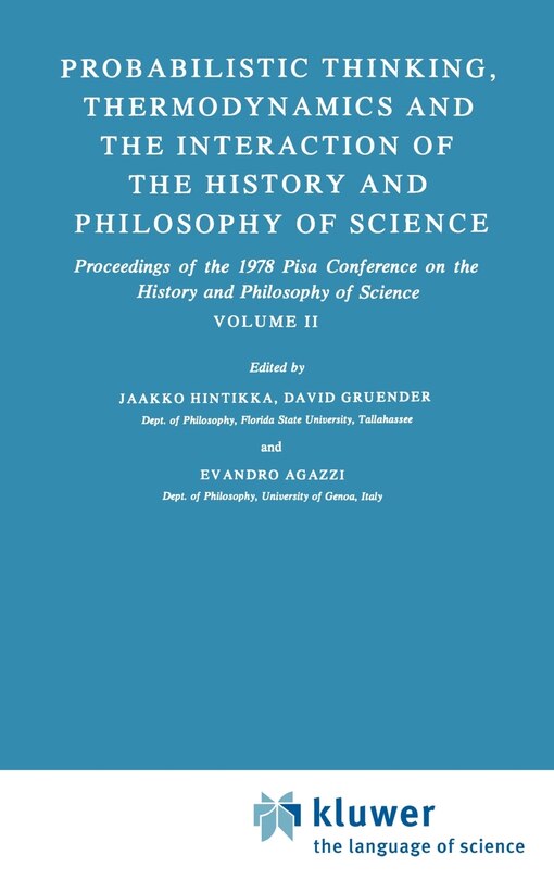 Front cover_Probabilistic Thinking, Thermodynamics and the Interaction of the History and Philosophy of Science