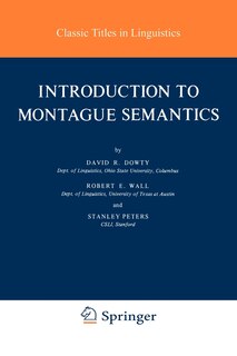 Front cover_Introduction to Montague Semantics