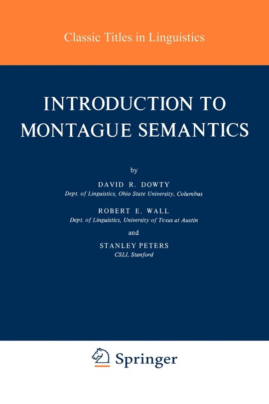 Front cover_Introduction to Montague Semantics