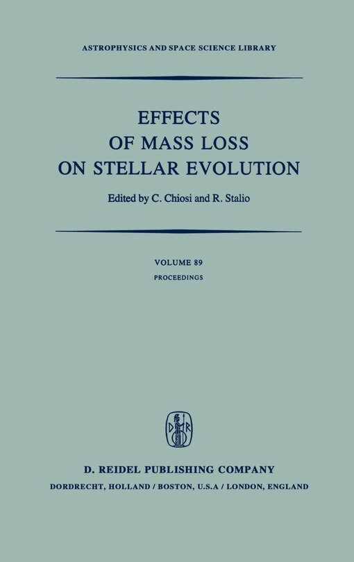 Front cover_Effects of Mass Loss on Stellar Evolution