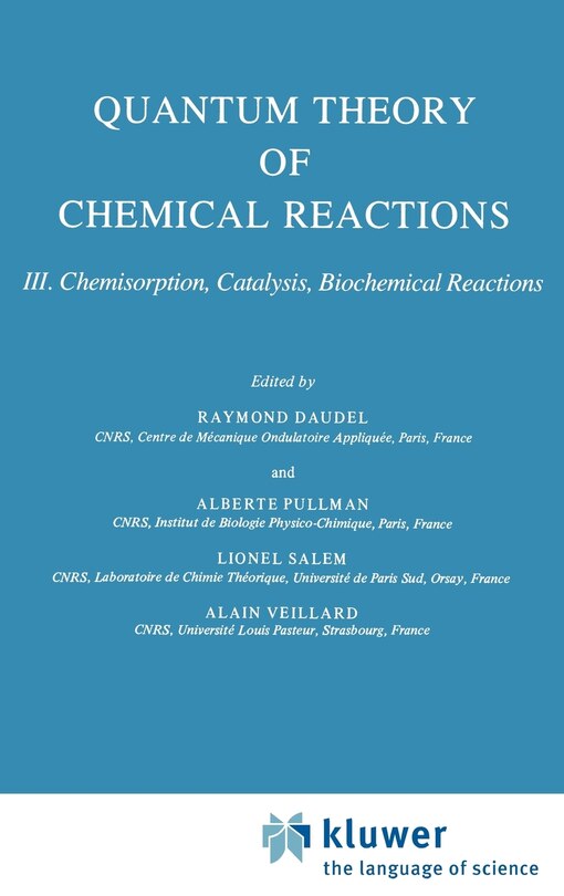 Couverture_Quantum Theory of Chemical Reactions