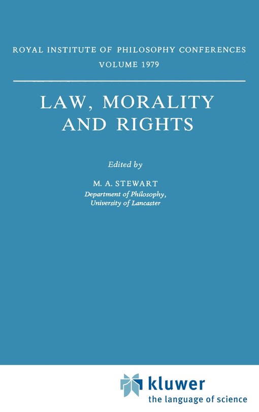 Couverture_Law, Morality And Rights