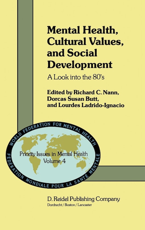 Couverture_Mental Health, Cultural Values, and Social Development