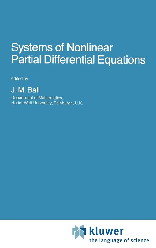 Couverture_Systems Of Nonlinear Partial Differential Equations