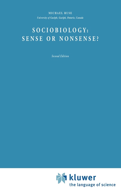 Couverture_Sociobiology: Sense Or Nonsense?