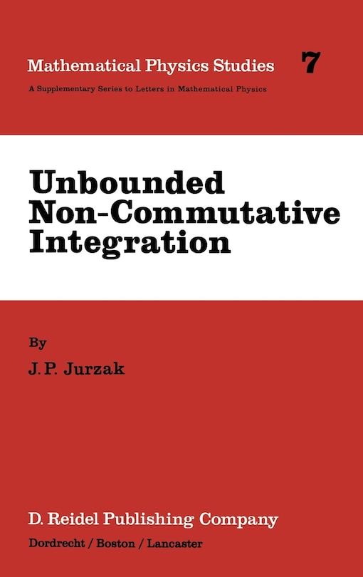 Front cover_Unbounded Non-Commutative Integration