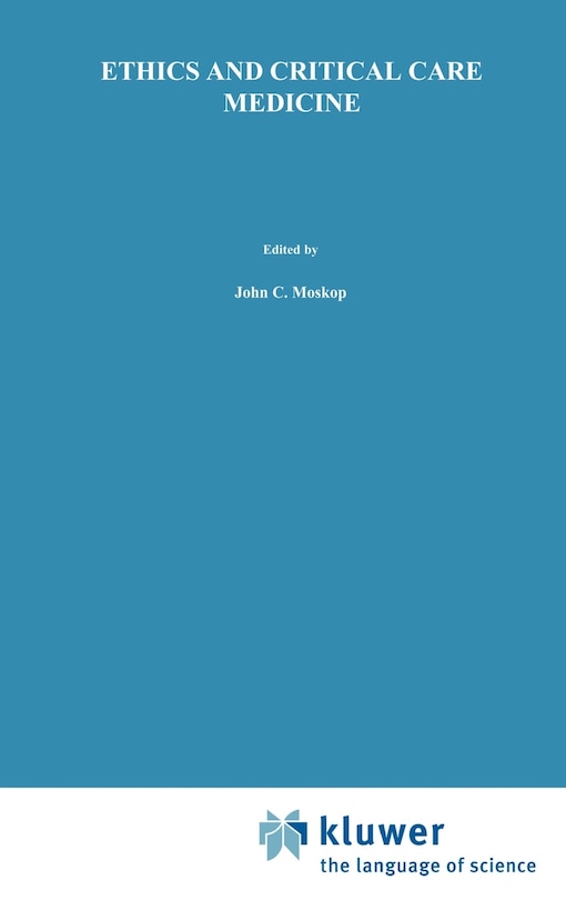 Front cover_Ethics And Critical Care Medicine
