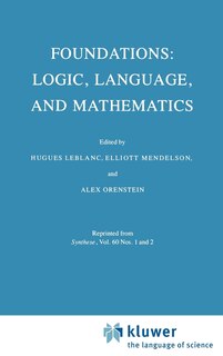 Front cover_Foundations: Logic, Language, And Mathematics
