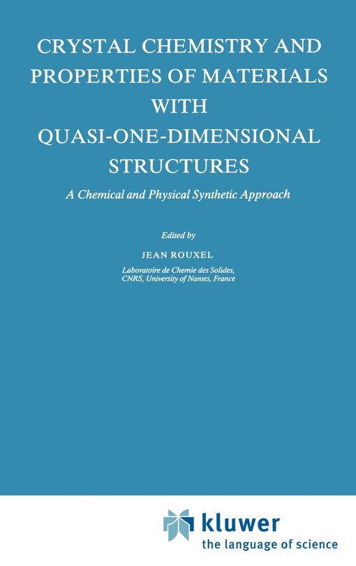 Couverture_Crystal Chemistry and Properties of Materials with Quasi-One-Dimensional Structures