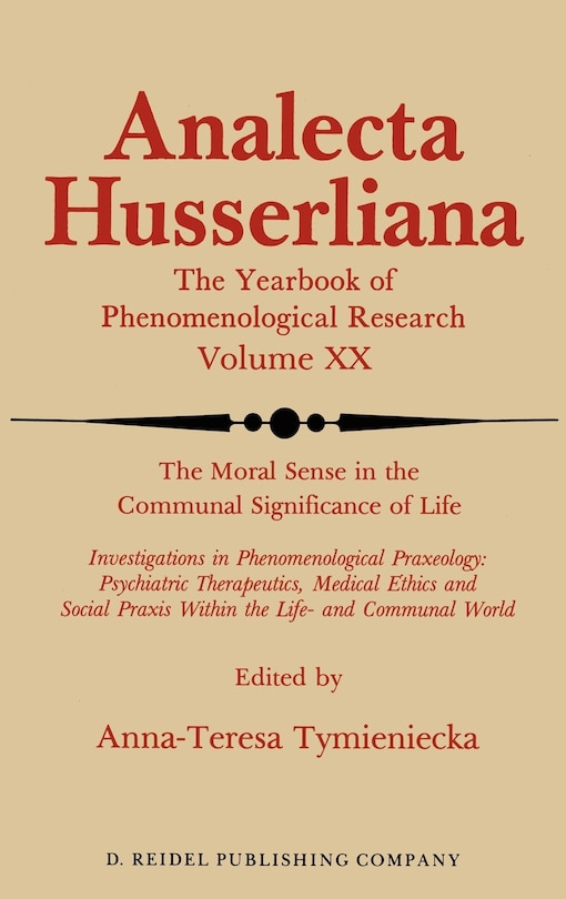 Front cover_The Moral Sense in the Communal Significance of Life