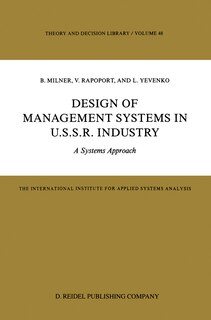 Couverture_Design Of Management Systems In U.s.s.r. Industry