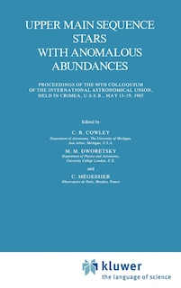 Couverture_Upper Main Sequence Stars with Anomalous Abundances