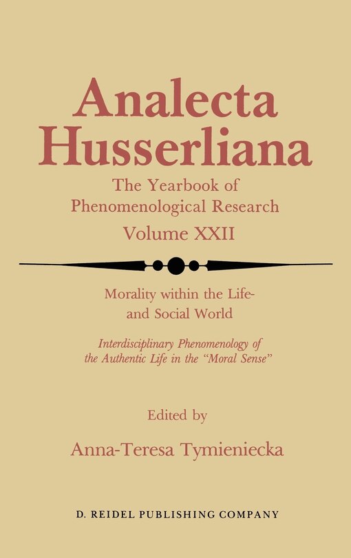 Front cover_Morality Within the Life- And Social World