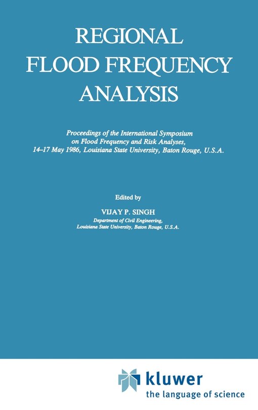 Front cover_Regional Flood Frequency Analysis
