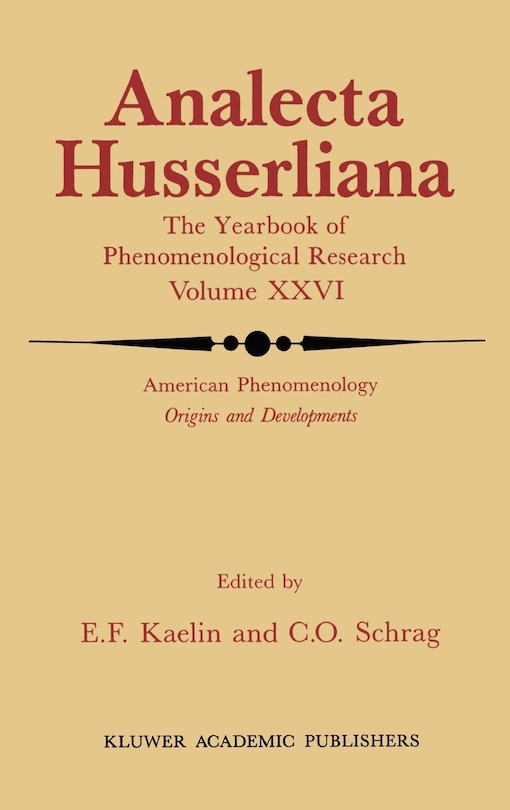 Front cover_American Phenomenology