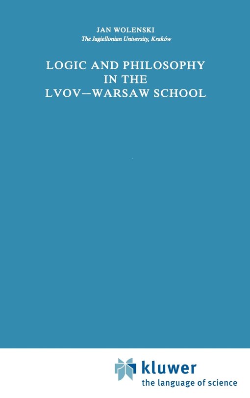 Couverture_Logic and Philosophy in the Lvov--Warsaw School