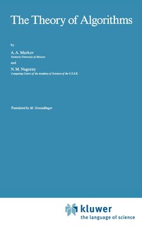 Front cover_The Theory Of Algorithms