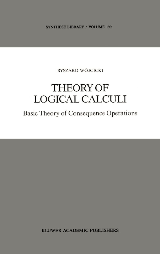 Couverture_Theory of Logical Calculi