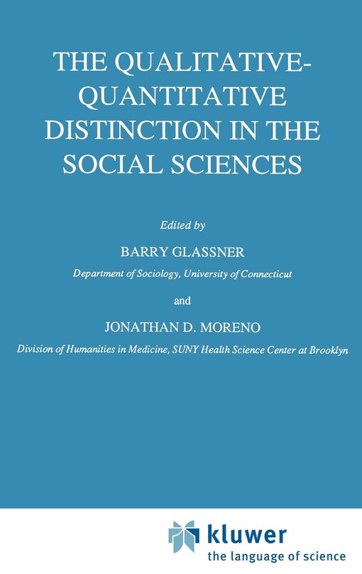 Front cover_The Qualitative-quantitative Distinction In The Social Sciences